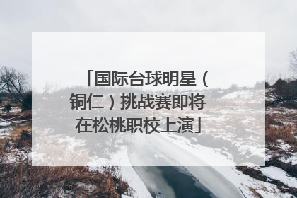 国际台球明星（铜仁）挑战赛即将在松桃职校上演
