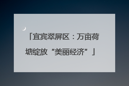 宜宾翠屏区：万亩荷塘绽放“美丽经济”