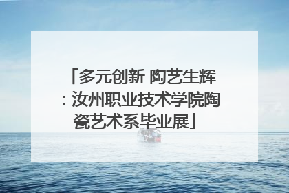 多元创新 陶艺生辉：汝州职业技术学院陶瓷艺术系毕业展