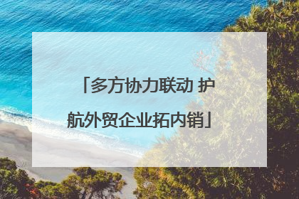 多方协力联动 护航外贸企业拓内销