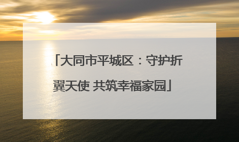 大同市平城区：守护折翼天使 共筑幸福家园
