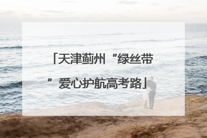 天津蓟州“绿丝带”爱心护航高考路