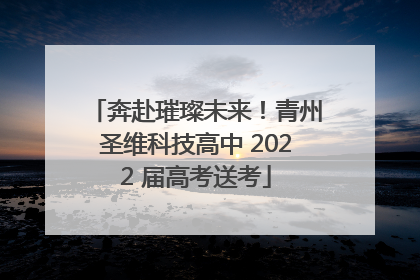 奔赴璀璨未来！青州圣维科技高中 2022 届高考送考