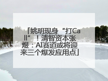 姚明现身“打Call”！清智资本张煜：AI赛道或将迎来三个爆发应用点