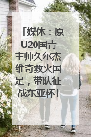 媒体：原U20国青主帅久尔杰维奇救火国足，带队征战东亚杯