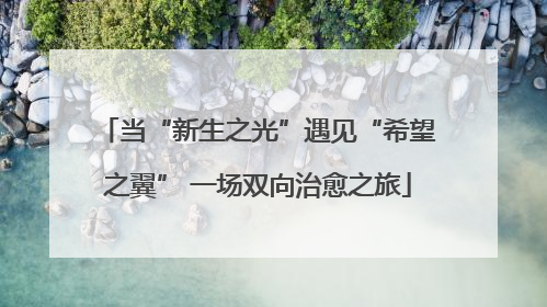 当“新生之光”遇见“希望之翼” 一场双向治愈之旅