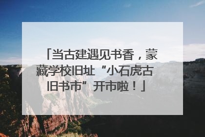 当古建遇见书香，蒙藏学校旧址“小石虎古旧书市”开市啦！
