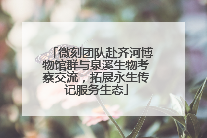 微刻团队赴齐河博物馆群与泉溪生物考察交流，拓展永生传记服务生态