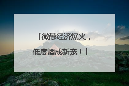 微醺经济爆火，低度酒成新宠！