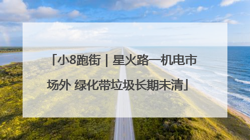 小8跑街｜星火路一机电市场外 绿化带垃圾长期未清