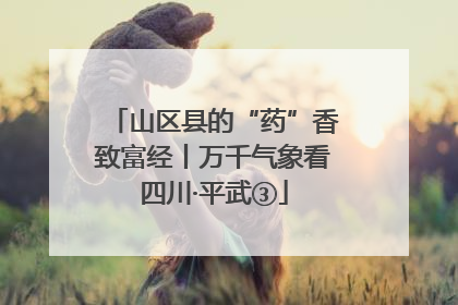 山区县的“药”香致富经丨万千气象看四川·平武③
