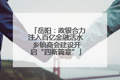 岳阳：政银合力注入百亿金融活水 乡镇商会建设开启“四新篇章”