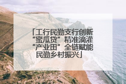工行民勤支行创新“蜜瓜贷”精准滴灌“产业田”全链赋能民勤乡村振兴