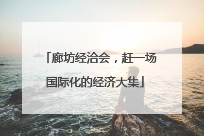 廊坊经洽会，赶一场国际化的经济大集