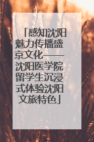 感知沈阳魅力传播盛京文化——沈阳医学院留学生沉浸式体验沈阳文旅特色