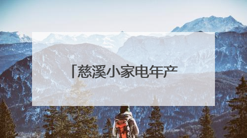慈溪小家电年产值超千亿元，“小家电之都”主打一个性价比
