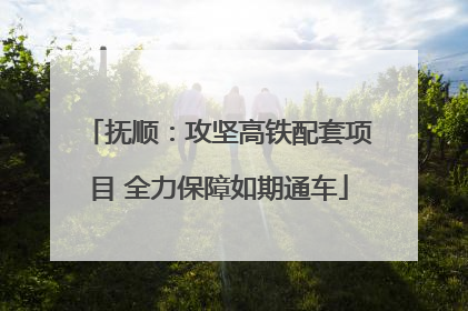 抚顺：攻坚高铁配套项目 全力保障如期通车