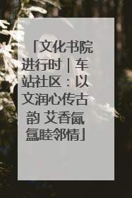 文化书院进行时｜车站社区：以文润心传古韵 艾香氤氲睦邻情