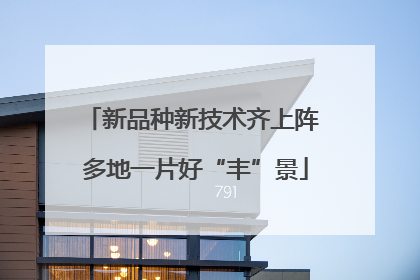 新品种新技术齐上阵 多地一片好“丰”景