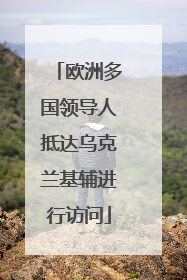 欧洲多国领导人抵达乌克兰基辅进行访问