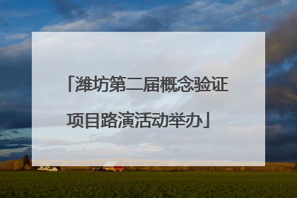 潍坊第二届概念验证项目路演活动举办
