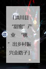 潢川县：“甜蜜”产业  “桃”出乡村振兴金路子