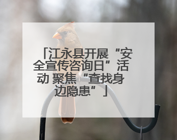 江永县开展“安全宣传咨询日”活动 聚焦“查找身边隐患”