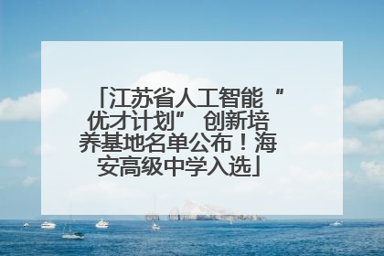 江苏省人工智能“优才计划” 创新培养基地名单公布！海安高级中学入选