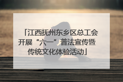江西抚州东乡区总工会开展“六一”普法宣传暨传统文化体验活动