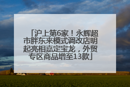沪上第6家！永辉超市胖东来模式调改店明起亮相嘉定宝龙，外贸专区商品增至13款