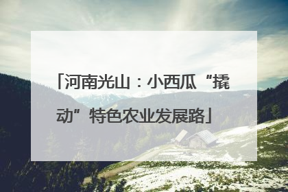 河南光山：小西瓜“撬动”特色农业发展路