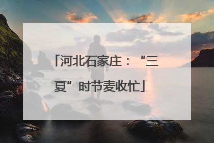 河北石家庄：“三夏”时节麦收忙