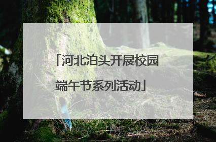 河北泊头开展校园端午节系列活动