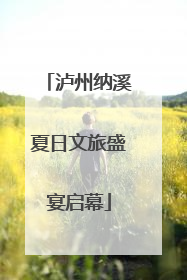 泸州纳溪夏日文旅盛宴启幕