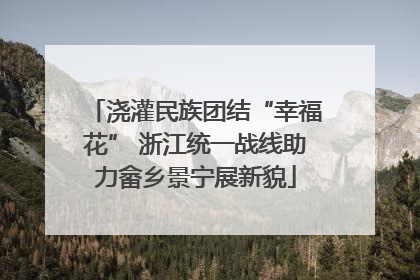 浇灌民族团结“幸福花” 浙江统一战线助力畲乡景宁展新貌
