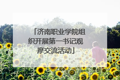 济南职业学院组织开展第一书记观摩交流活动