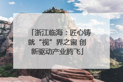 浙江临海：匠心铸就“视”界之窗 创新驱动产业腾飞