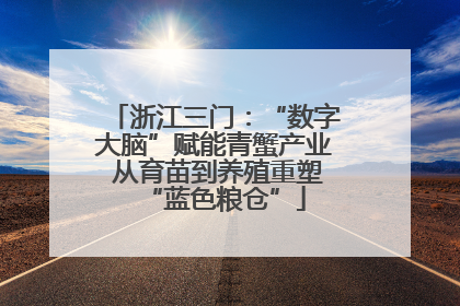 浙江三门：“数字大脑”赋能青蟹产业 从育苗到养殖重塑“蓝色粮仓”