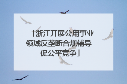 浙江开展公用事业领域反垄断合规辅导 促公平竞争