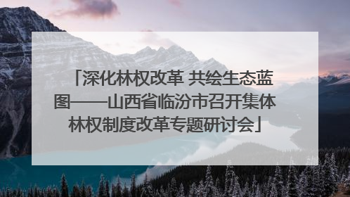 深化林权改革 共绘生态蓝图——山西省临汾市召开集体林权制度改革专题研讨会