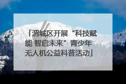 渭城区开展“科技赋能 智启未来”青少年无人机公益科普活动