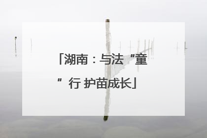 湖南：与法“童”行 护苗成长