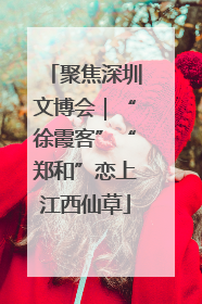 聚焦深圳文博会｜“徐霞客”“郑和”恋上江西仙草