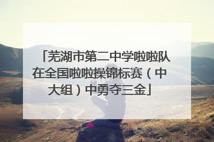 芜湖市第二中学啦啦队在全国啦啦操锦标赛（中大组）中勇夺三金