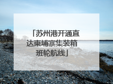 苏州港开通直达柬埔寨集装箱班轮航线