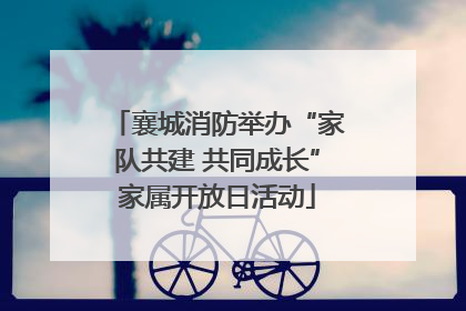 襄城消防举办“家队共建 共同成长”家属开放日活动