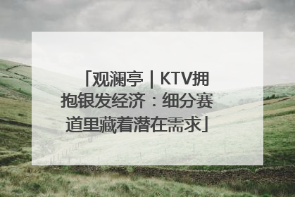观澜亭｜KTV拥抱银发经济：细分赛道里藏着潜在需求