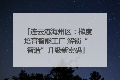 连云港海州区：梯度培育智能工厂 解锁“智造”升级新密码