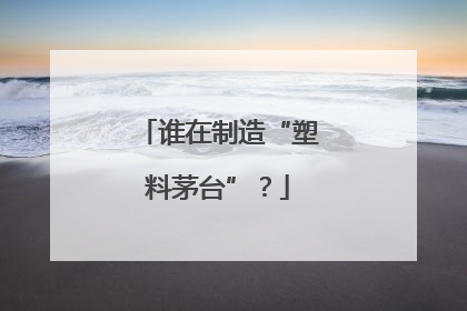 谁在制造“塑料茅台”？