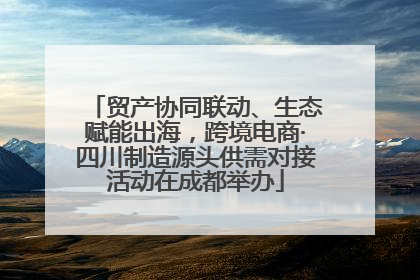 贸产协同联动、生态赋能出海，跨境电商·四川制造源头供需对接活动在成都举办